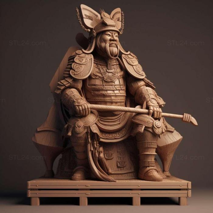 Characters (st samurai armor 4, HERO_2800) 3D models for cnc